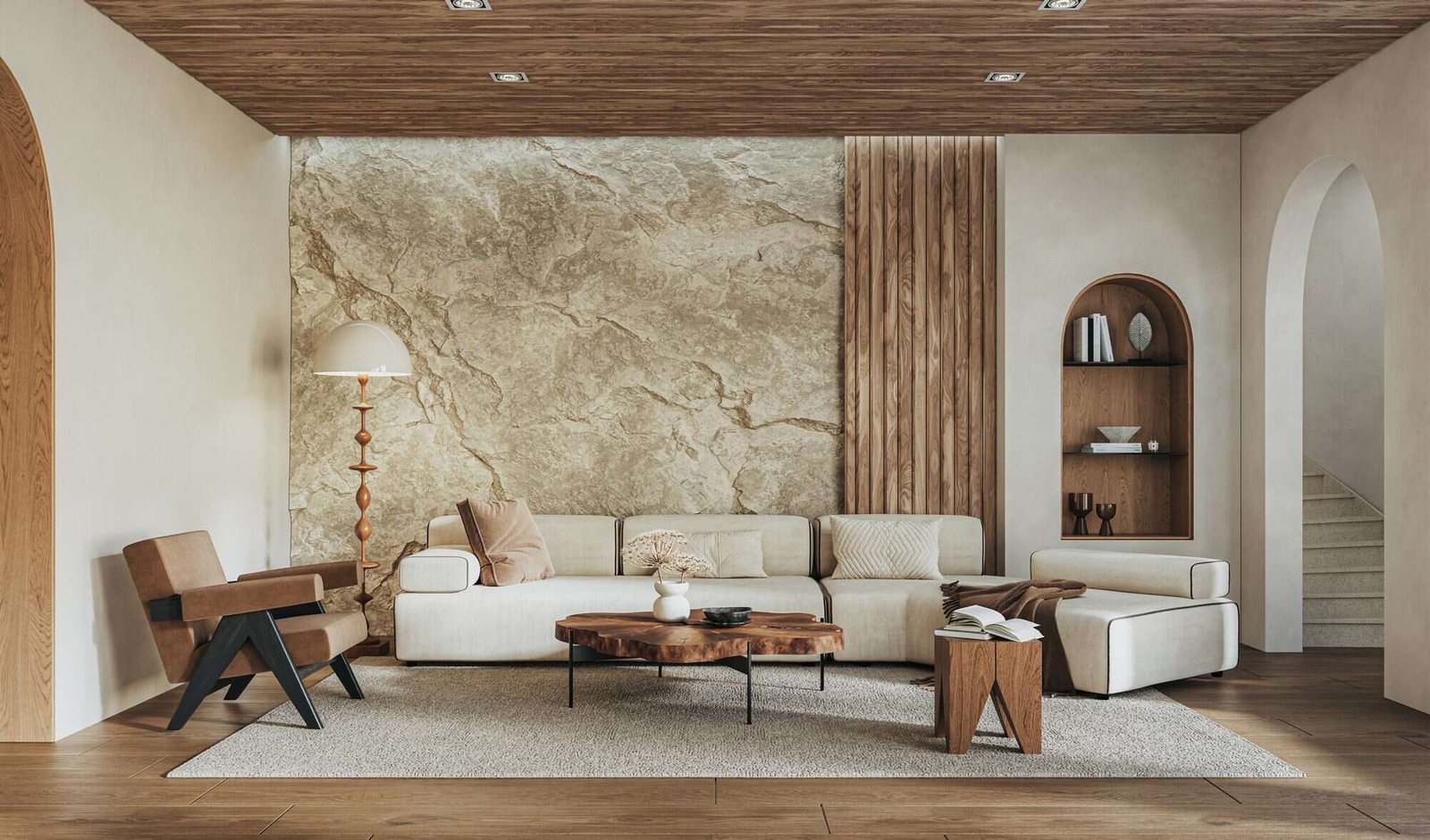 Interior — realised in colour